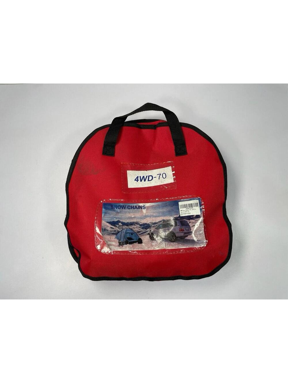 4WD-70 Snow Tire Chains Set SUV Truck w/ Case Gloves Kit